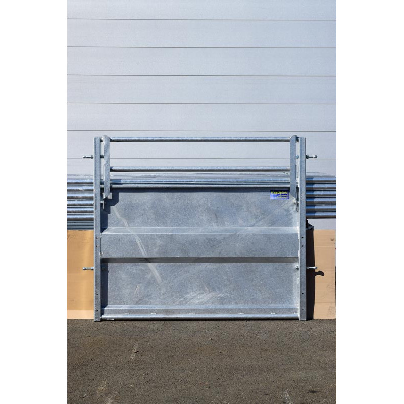 Panneau droit tôlé avec double lisse rabattables