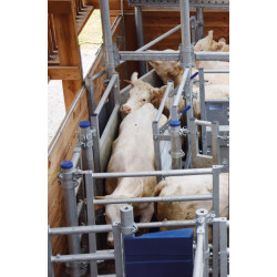 Panneau droit tôlé réglable avec lisse fixe