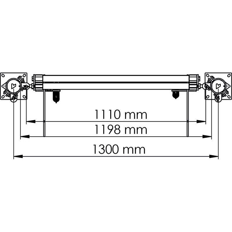 Panneau droit tôlé réglable avec lisse fixe