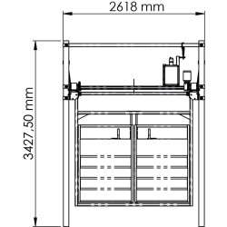 Module de base motorisé pour couloir de poussée