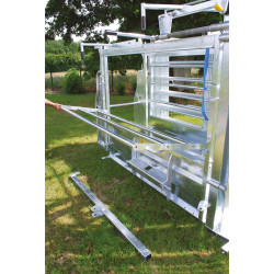 Cage de manipulation LFM - Parois largeur fixe - Panneaux latéraux tôlés à partie haute ouvrante Cage de manipulation LFM - Parois largeur fixe - Panneaux latéraux tôlés à partie haute ouvrante