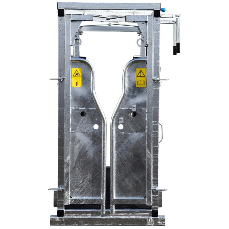 Cage de contention LVM - 4 portillons - Parois largeur variable - Panneaux latéraux