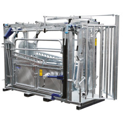 Cage de contention LVM - 4 portillons - Parois largeur variable - Panneaux latéraux