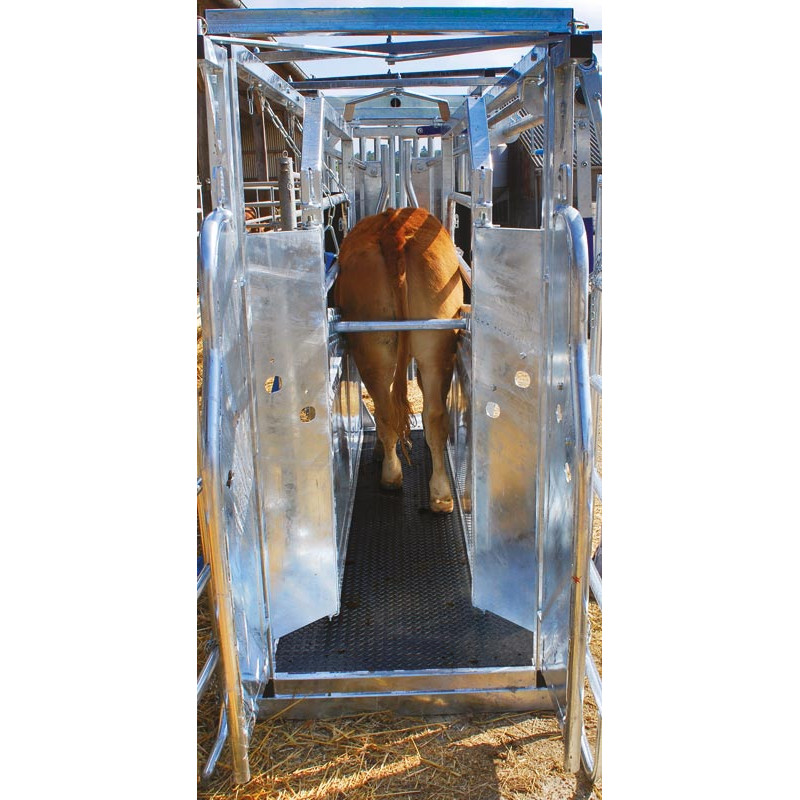 Cage de contention LVAP - 4 portillons - Parois largeur variable - Panneaux latéraux ouvrants avec portillons Cage de contention LVAP - 4 portillons - Parois largeur variable - Panneaux latéraux ouvrants avec portillons