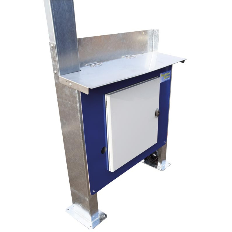 Cage de contention LVAP - Panneaux tôlés - Parois largeur variable - Panneaux latéraux tôlés non ouvrants