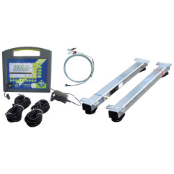 Cage de contention LVAPI - 3 portillons - Parois largeur variable - Panneaux latéraux ouvrants avec portillons