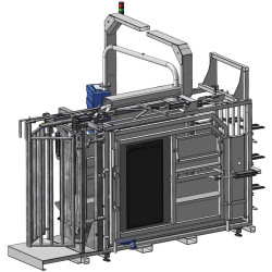 Cage de contention LVAPI - Panneaux tôlés - Parois largeur variable - Panneaux latéraux tôlés ouvrants 