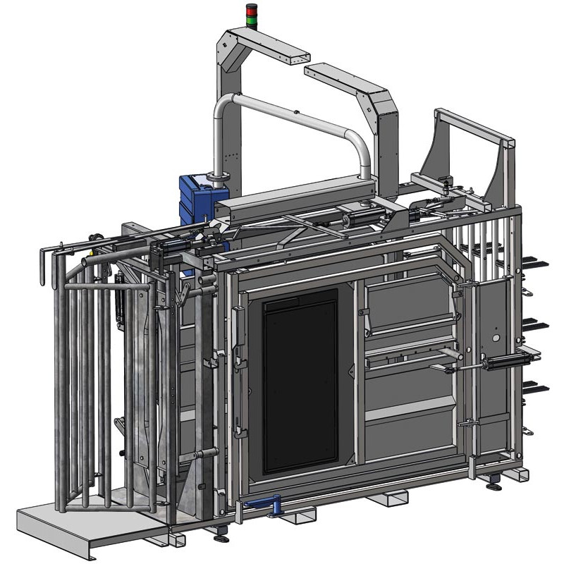 Cage de contention LVAPI - Panneaux tôlés - Parois largeur variable - Panneaux latéraux tôlés ouvrants 