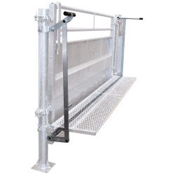 Commande déportée pour porte PCCM et PCT montée sur panneau tôlé en contention fixe