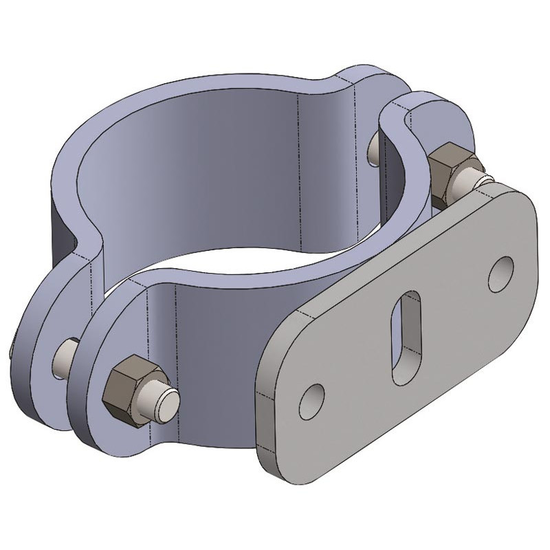 Bride Ø 102 mm pour fixation portillon anti-retour Bride Ø 102 mm pour fixation portillon anti-retour