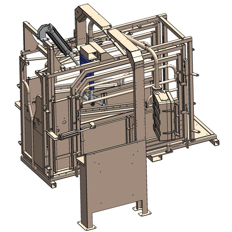 Système de poussée anti-recul pneumatique pour cages pneumatiques