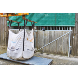 Plateau de pesage avec fond tôle larmée - Largeur 0,80 m 