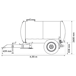 Citerne à eau 5200 litres - remorque citerne eau