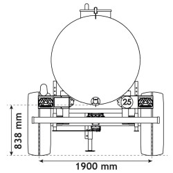 Citerne à eau 5200 litres - remorque citerne eau