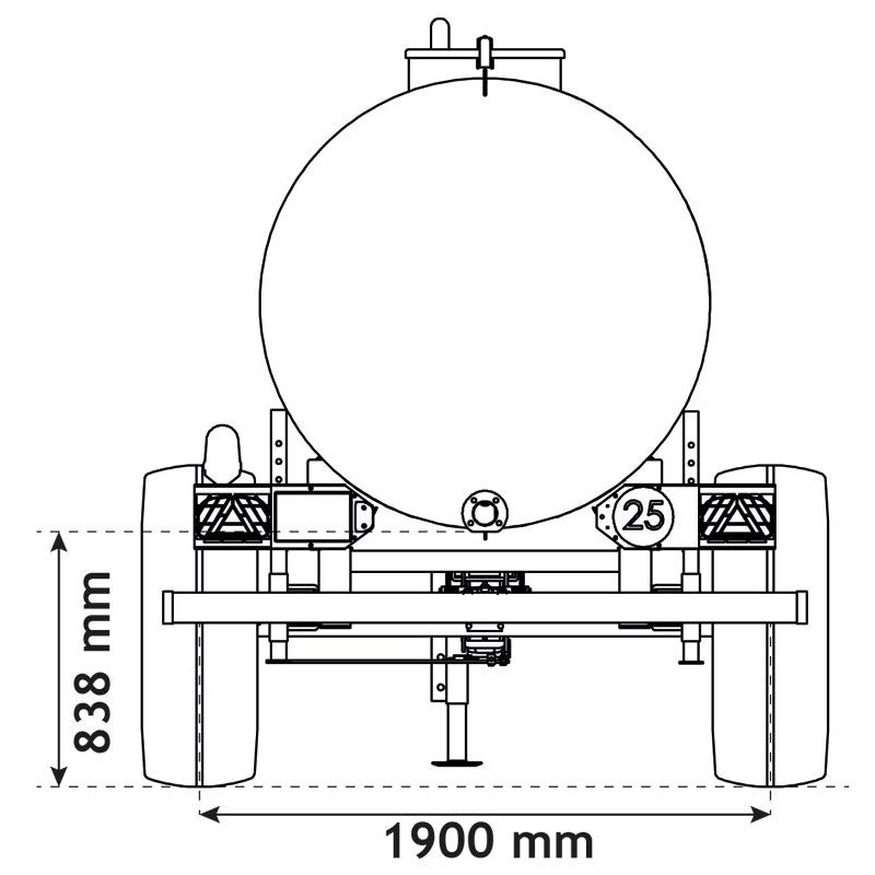 Citerne à eau 5200 litres - remorque citerne eau
