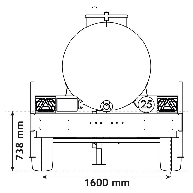 Citerne à eau 1500 litres - citerne roulante Citerne à eau 1500 litres - citerne roulante