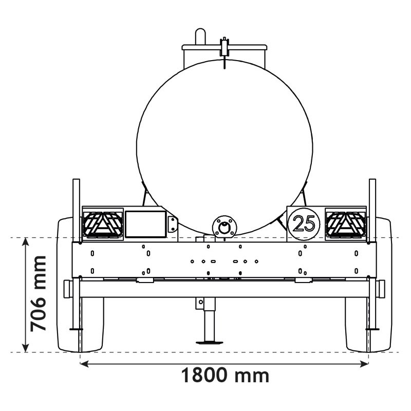 Citerne à eau 2000 litres - citerne roulante Citerne à eau 2000 litres - citerne roulante