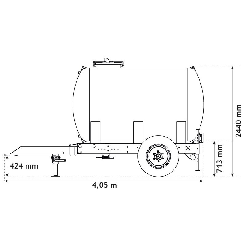 Citerne à eau 4400 litres - citerne roulante