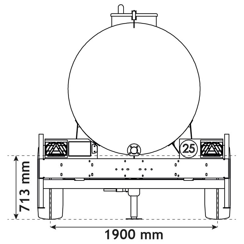 Citerne à eau 4400 litres - citerne roulante