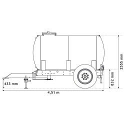 Citerne à eau 5200 litres - citerne roulante