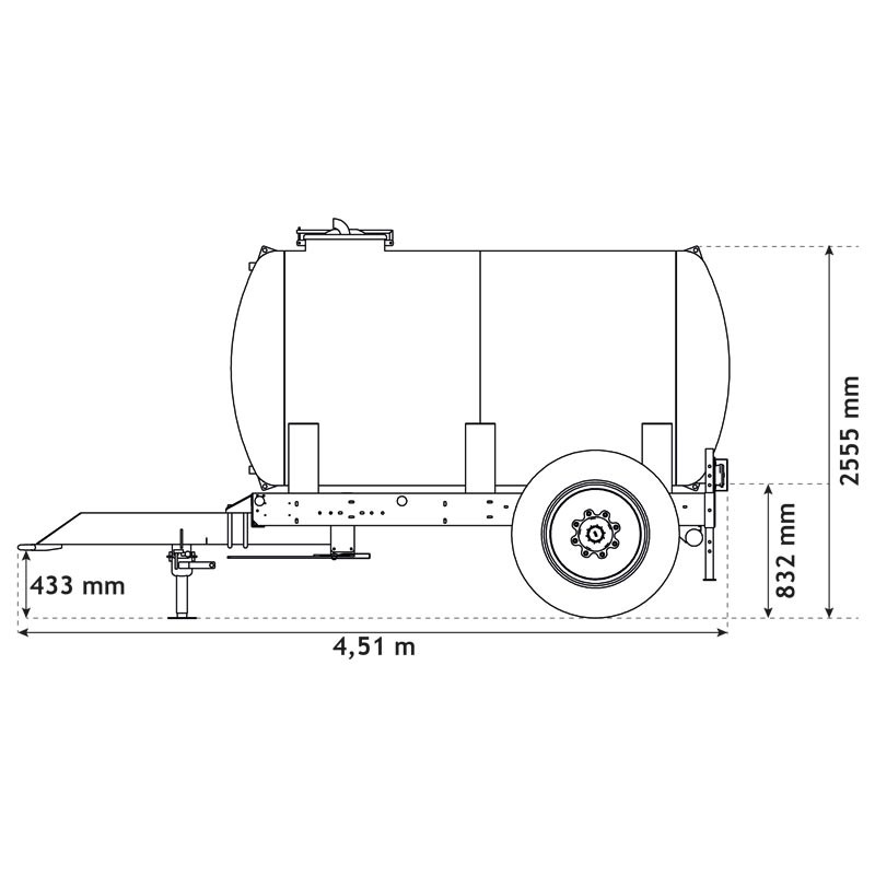 Citerne à eau 5200 litres - citerne roulante