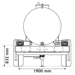 Citerne à eau 5200 litres - citerne roulante