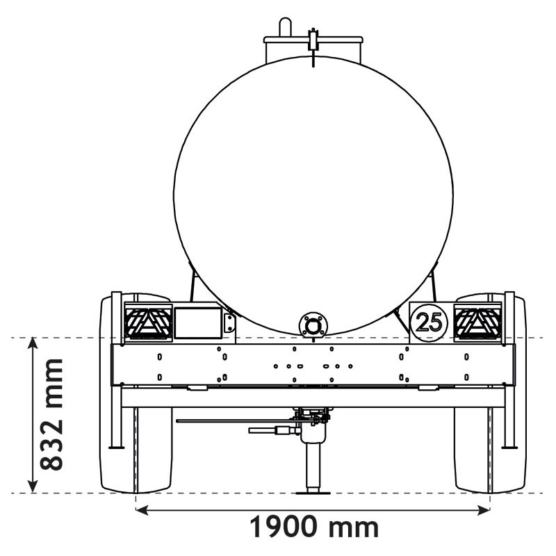Citerne à eau 5200 litres - citerne roulante