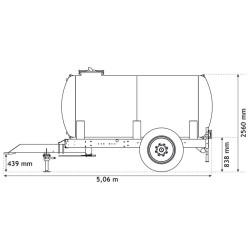 Citerne à eau 6200 litres - citerne roulante Citerne à eau 6200 litres - citerne roulante