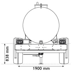 Citerne à eau 6200 litres - citerne roulante Citerne à eau 6200 litres - citerne roulante