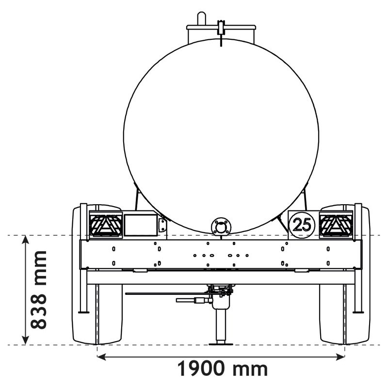 Citerne à eau 6200 litres - citerne roulante Citerne à eau 6200 litres - citerne roulante
