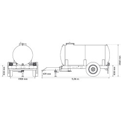 Citerne à eau 6200 litres - citerne roulante Citerne à eau 6200 litres - citerne roulante