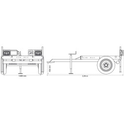 Châssis roulant pour pour citernes eau 890 litres et 1100 litres Châssis roulant pour pour citernes eau 890 litres et 1100 litres