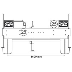 Châssis roulant pour citerne eau 1500 litres