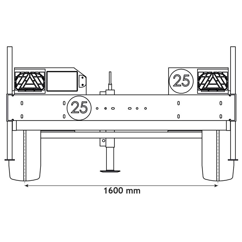 Châssis roulant pour citerne eau 1500 litres