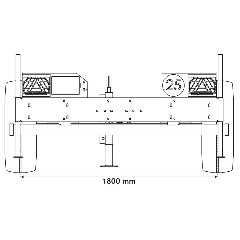 Châssis roulant pour citernes eau 2000 litres et 3200 litres
