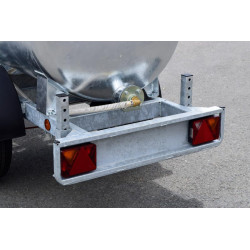 Remorque citerne à eau 1000 litres espaces verts - Routière 90km/h - PTC 1,5 T
