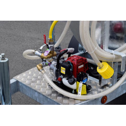 Remorque citerne à eau 1000 litres espaces verts - Routière 90km/h - PTC 1,5 T