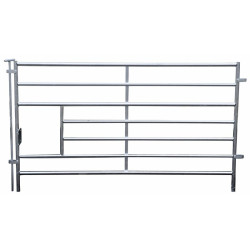 Claie d'agnelage avec passage d'abreuvoir et fiche pour ovins 