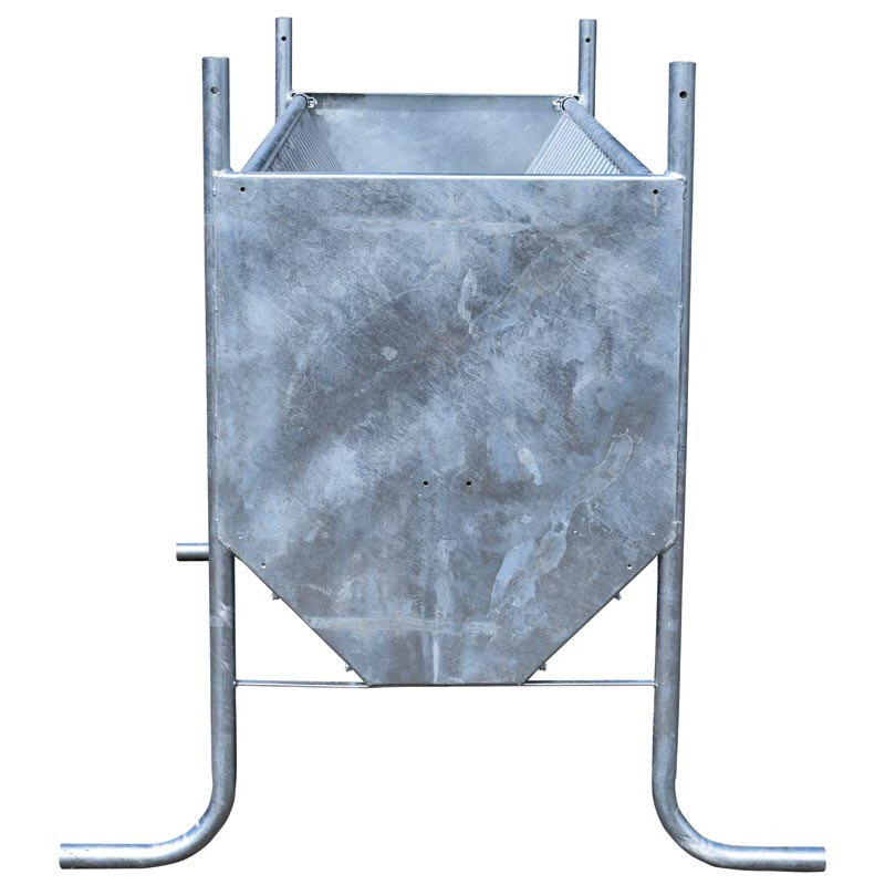 Râtelier double 2 m sur pieds pour ovins et caprins