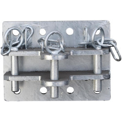 Chape de fixation triple