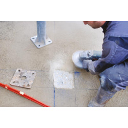 Poteau nu sur platine Ø 102 mm - H. 1,68 m - Epais. 4 mm