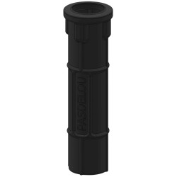 Douille ronde PE pour poteau rond Ø 102 mm