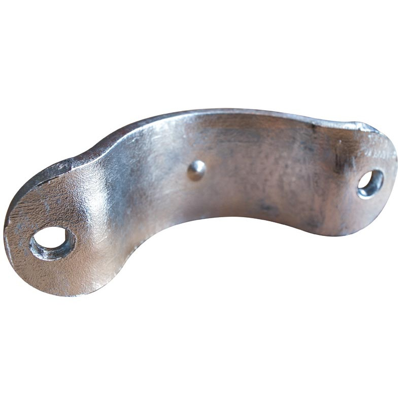 1/2 bride nue pour poteau rond Ø 102 mm