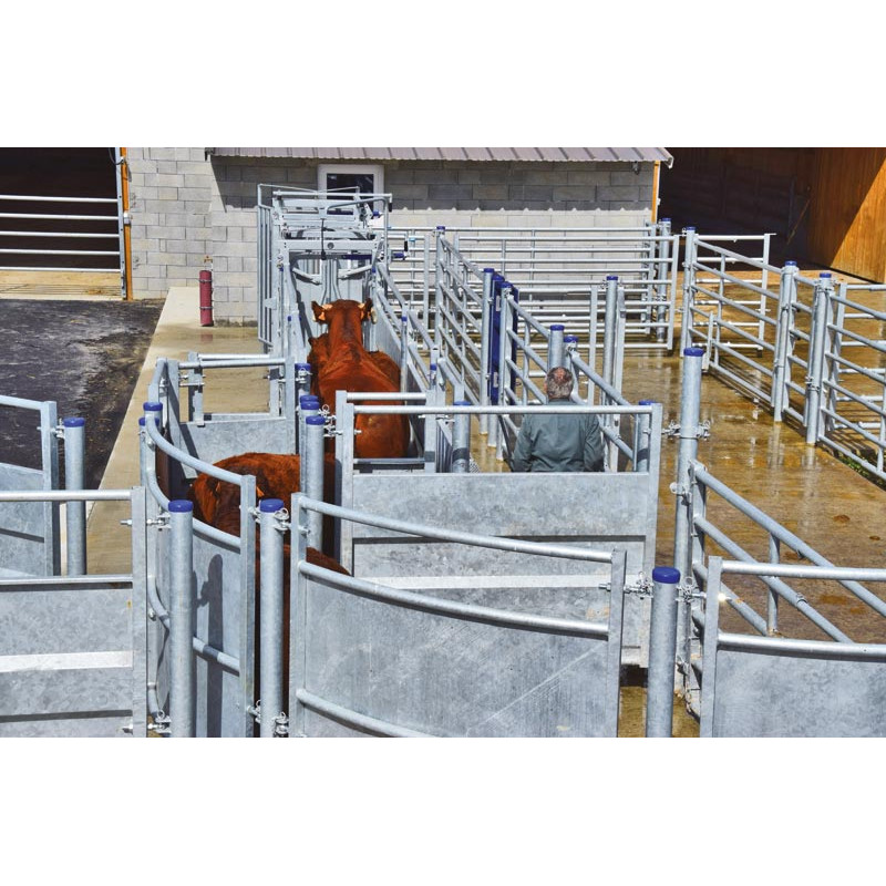 Module d'entrée de couloir avec poteaux à sceller