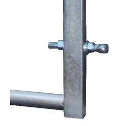 Embout arrière 6 lisses pour barrière de contention 1/2 m 