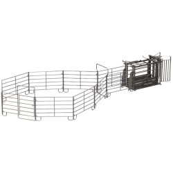 Cage de manipulation LFM  - Parois largeur fixe - Panneaux latéraux tôlés à partie haute ouvrante