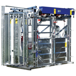Cage de contention LFM - 4 portillons - Parois largeur fixe - Panneaux latéraux Cage de contention LFM - 4 portillons - Parois largeur fixe - Panneaux latéraux