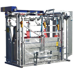 Cage de contention LFM - 4 portillons - Parois largeur fixe - Panneaux latéraux Cage de contention LFM - 4 portillons - Parois largeur fixe - Panneaux latéraux