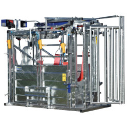 Cage de contention LFM - 4 portillons - Parois largeur fixe - Panneaux latéraux Cage de contention LFM - 4 portillons - Parois largeur fixe - Panneaux latéraux