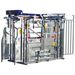 Cage de contention LFM - 4 portillons - Parois largeur fixe - Panneaux latéraux Cage de contention LFM - 4 portillons - Parois largeur fixe - Panneaux latéraux